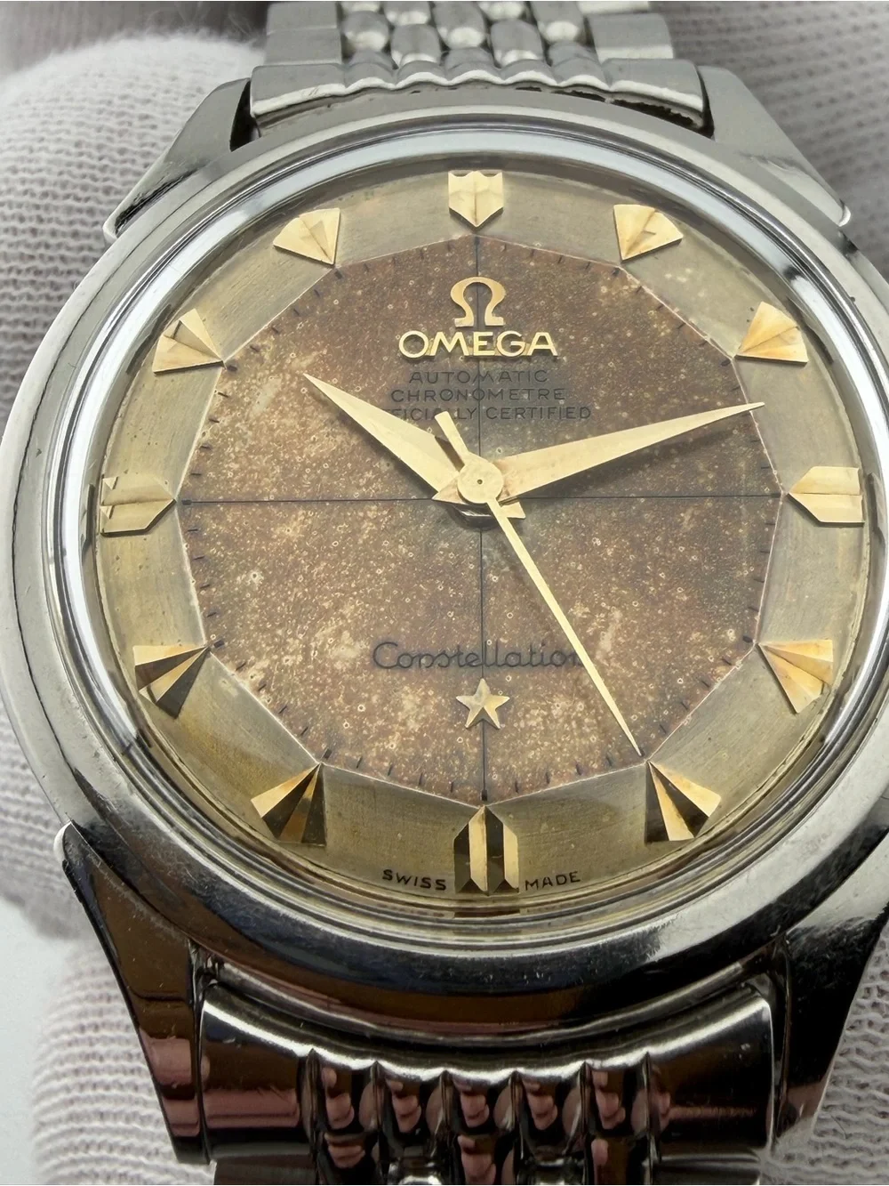 Newly Restored OMEGA Constellation Cal 551 Watch 167.005 w/sunburn patina